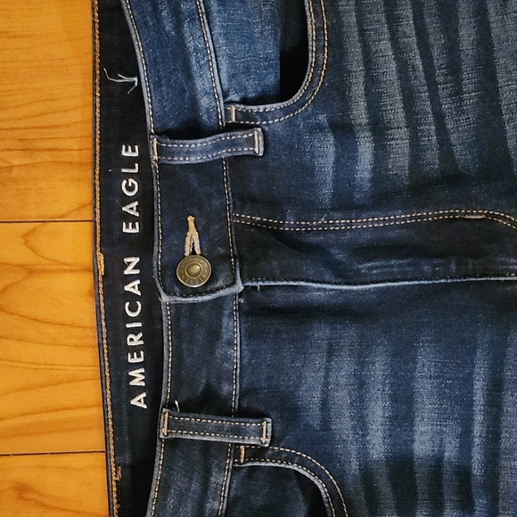 3/15❤️ American Eagle stretchy high waist skinny. Sz 4 - Picture 3 of 6